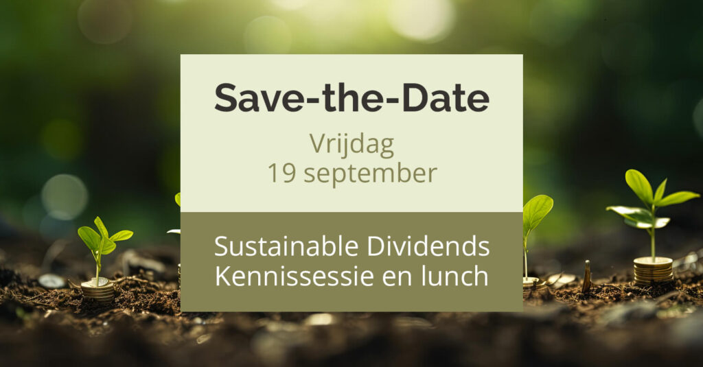 Vrijdag 19 september: Kennissessie met een van de bedrijven waarin Sustainable Dividends Value Fund belegt.